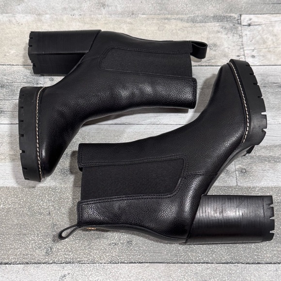 TORY BURCH Chelsea 70mm Lug Bootie - Perfect Black - Sz - 8M Women’s - Picture 6 of 10